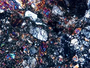 Bild des Mikroskops von der Diogenit-Lava in Johnstown