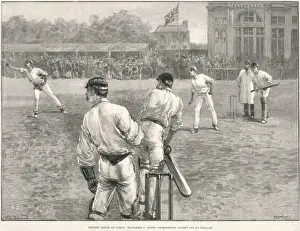 Historical Cricket Photos Drucke: Middlesex Vs. Notts 1892