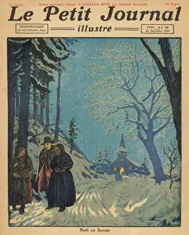 French Village Life Drucke: Midnight Mass
