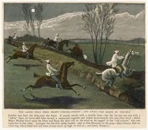Equestrian Sports Pictures Drucke: Midnight Steeplechase 2