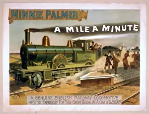Vintage Poster Drucke: A mile a minute