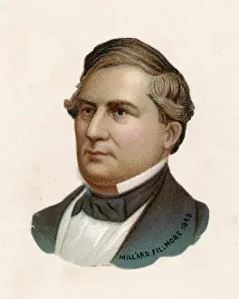 19th Century Leaders Drucke: Millard Fillmore / Scrap