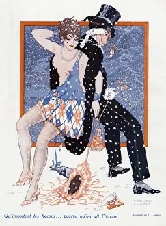 New Year Celebrations Drucke: Never mind... flakes provided they have drink