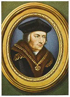 16th Century English History Drucke: More - Miniature