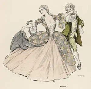 German Aristocracy Art Drucke: Minuet (Reznicek)