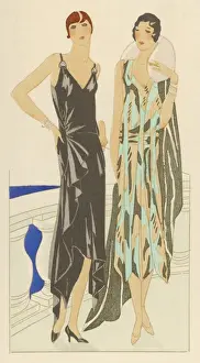 1920s Fashion Trends Drucke: At the Miramar, Biarritz