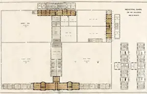 Pauper Children Housing Drucke: Model Industrial School - plan