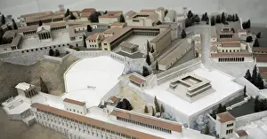 Pergamon Museum Berlin Drucke: Model of Pergamum