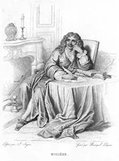 Moliere Art Drucke: Moliere (Ingres)