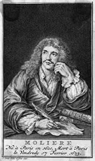 Famous French Writers List Drucke: Moliere (Punt)