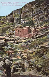 Kloster des Heiligen Georgius im Wadi Qelt am Westjordanland in Palästina