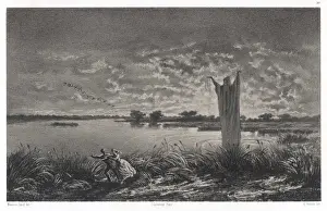 Victorian Era Illustrations Online Drucke: Monk of the Marshes