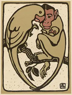 Affen und Papagei / Jugend