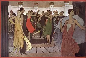 Einen Montmartre Tanzend