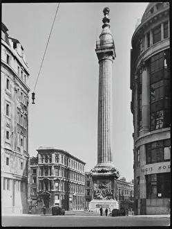 Historic Landmarks UK Drucke: The Monument 1940S