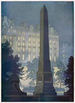 Thames River Landmarks Drucke: Two Monuments of London