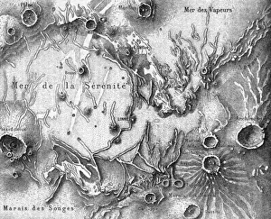 Space Phenomena Images Drucke: MOON MAP