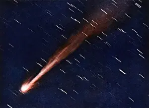 Vintage Astronomy Images Drucke: Morehouses Comet