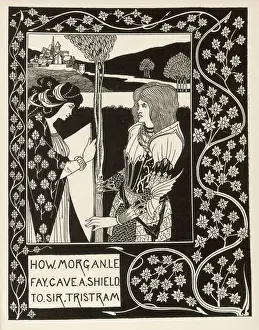 König Artus Drucke: Morgan le Fey / Tristan