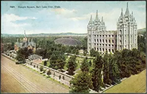 Salt Lake City Landmarks Drucke: Mormon Temple