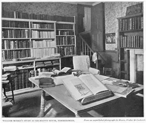 Drucke von William Morris englische Schriftsteller studierten an der Kelmscott-Haus, London (Hammersmith), im Jahr 1901 Datum: 1834-1896 William Morris Drucke: Morris-Kelmscott-Studien