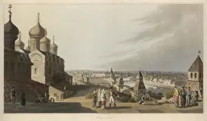 Moscow Kremlin View Drucke: Moscow from Kremlin