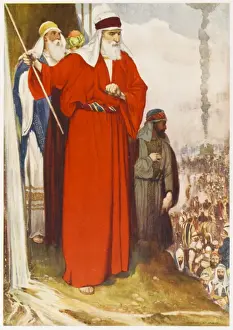 Ancient Israelite History Drucke: Moses Splits Rock