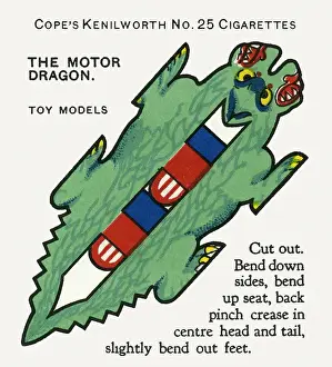 Antique Cigarette Cards For Sale Drucke: Motor dragon