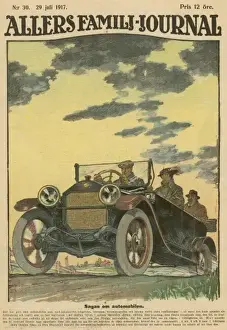 Historical Motoring Scene Drucke: A Motor Outing