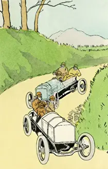 Early 20th Century Motorsport Drucke: Motor race