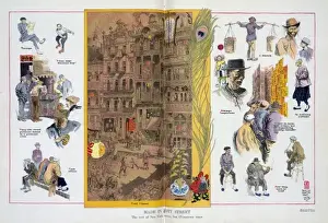 Vintage Cartoon Art Drucke: Made in Mott Street