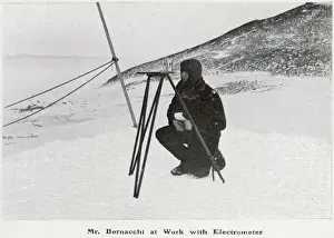 Antarctic Exploration History Drucke: Mr Bernacchi at work