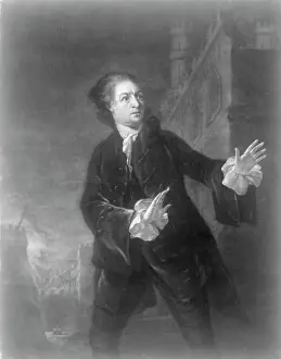 William Shakespeare Plays Drucke: Mr. Garrick in Hamlet