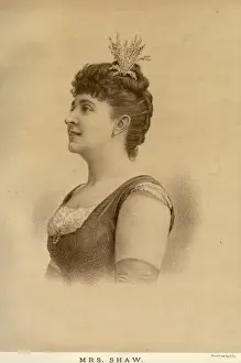 Historical Performing Arts Drucke: MRS SHAW