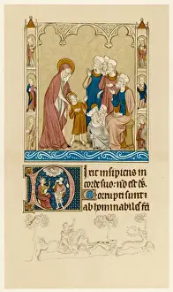 Medieval European Paintings Drucke: Ms - Jesus and Priests