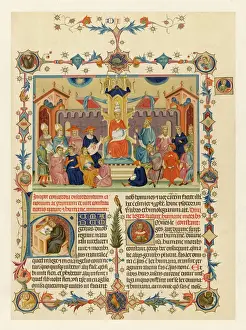Medieval Christian Iconography Drucke: Ms - Pope in Council