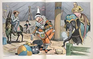 Puck Magazine Cartoons Drucke: A much-needed comedy element in the campaign of 1900