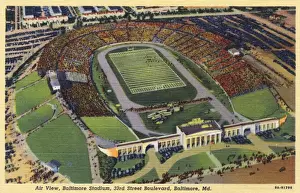 Sport Drucke: Kommunalstadion in Baltimore im Bundesstaat Maryland Vereinigtes Königreich