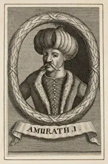 Ottoman Empire Leader Drucke: MURAD I
