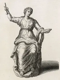 Classical Mythological Art Drucke: Muse / Calliope