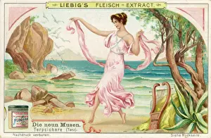Greek Mythological Figures Drucke: Muses - Terpsichore