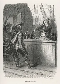 Classic Literature Characters Drucke: Three Musketeers / Athos