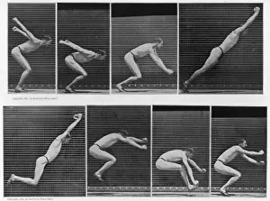 Eadweard Muybridge Images Drucke: Muybridge - Jumping