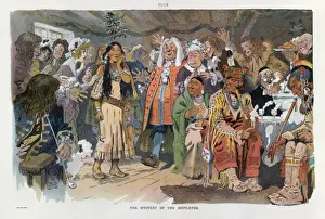 Vintage Cartoon Art Drucke: The mystery of the mistletoe