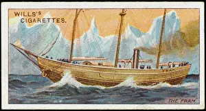 Vintage Sailing Vessel Drucke: NANSENs FRAM (COLOUR)