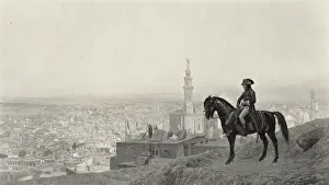 Napoleon On Horseback Drucke: Napoleon at Cairo
