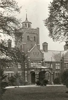 Middlesex Drucke: Bebauungsblock des Napsbury Sanatoriumsverwaltungsgebäudes in Hertfordshire