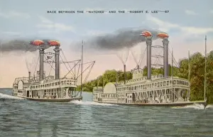Die Natchez und Generalleutnant Robert E.Lee
