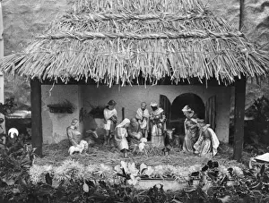 Christianity In England History Drucke: Nativity Crib
