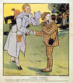 Satirical Cartoon Prints Drucke: A natural inference